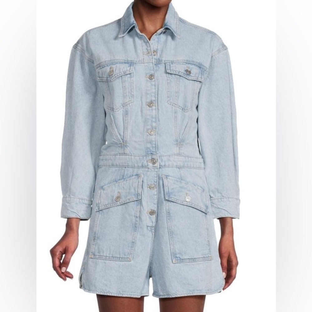 Light Blue Denim Jumpsuit